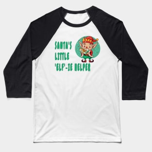 Santa's little 'elf'-ie helper Baseball T-Shirt